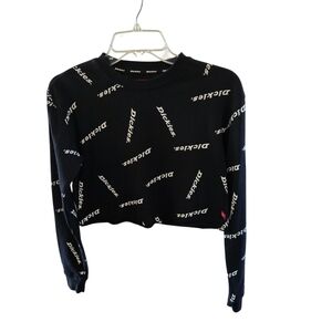 Dickies Black Logo Print Women's Top‎